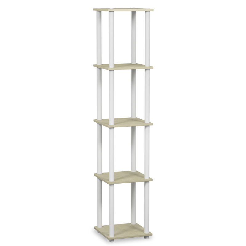 Juarez Bookcase, Marble Cream/White
