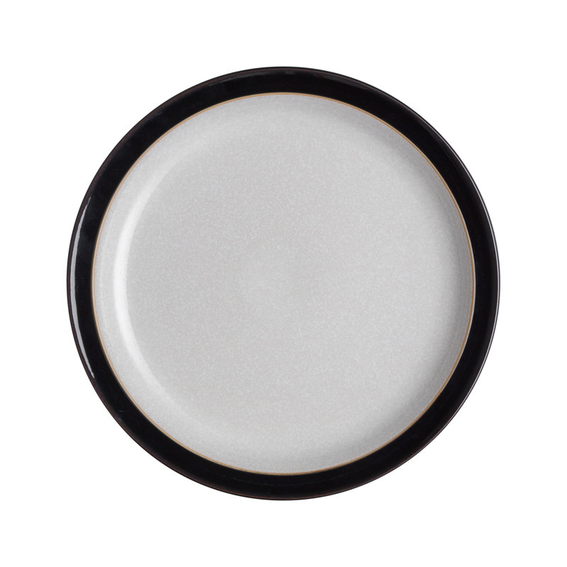Assiette plate Elements, Noir