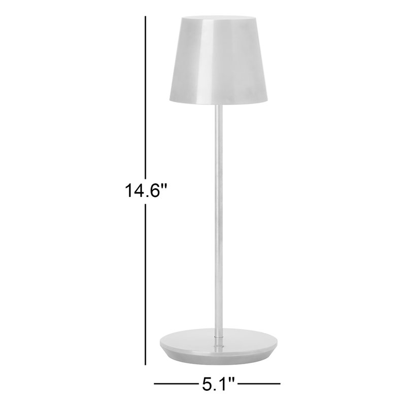 Nevis Accent Rechargeable Table Lamp, Matte White