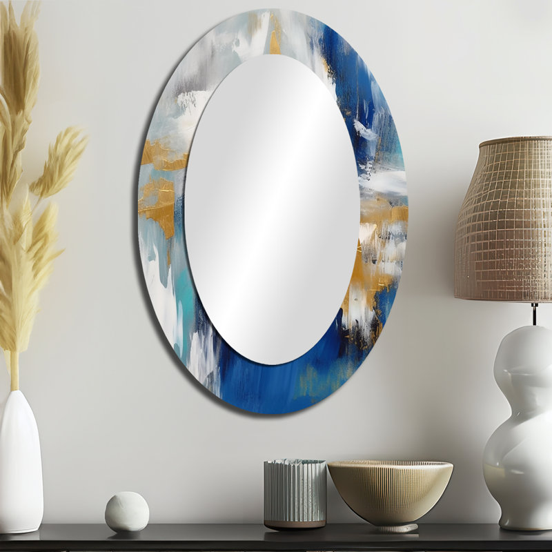 Miroir mural Radiant Muse Émergence IV - Doré, 36 po x 24 po