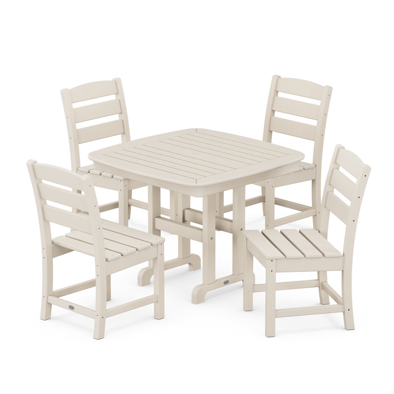 Lakeside 5-Piece Side Chair Dining Set, Sand