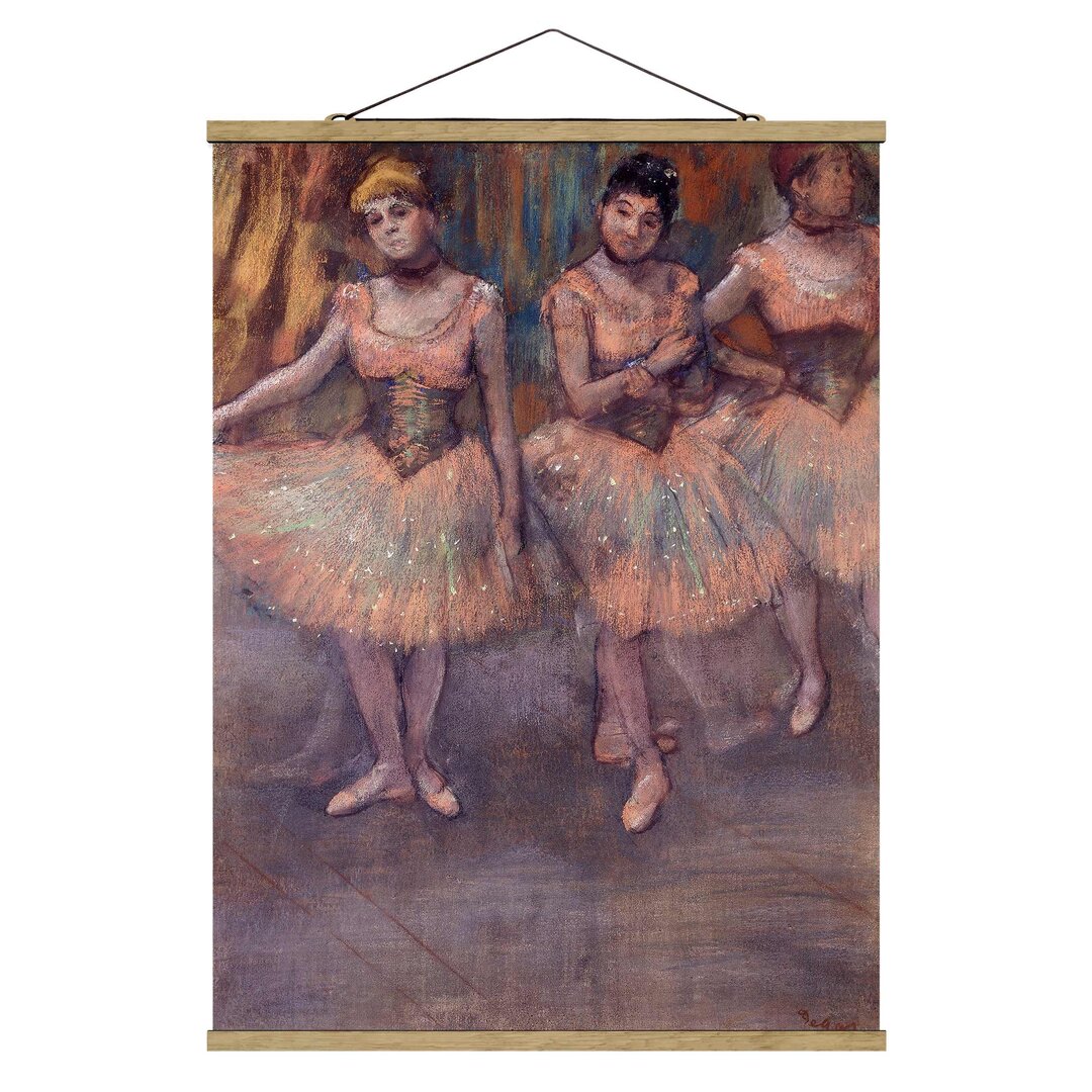 Stoffbild Dancers Before Exercice von Edgar Degas