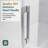 60Tub 60" W x 62" H Frameless Sliding Tub Door with 5/16'' (8mm) Tempered Glass-102144199