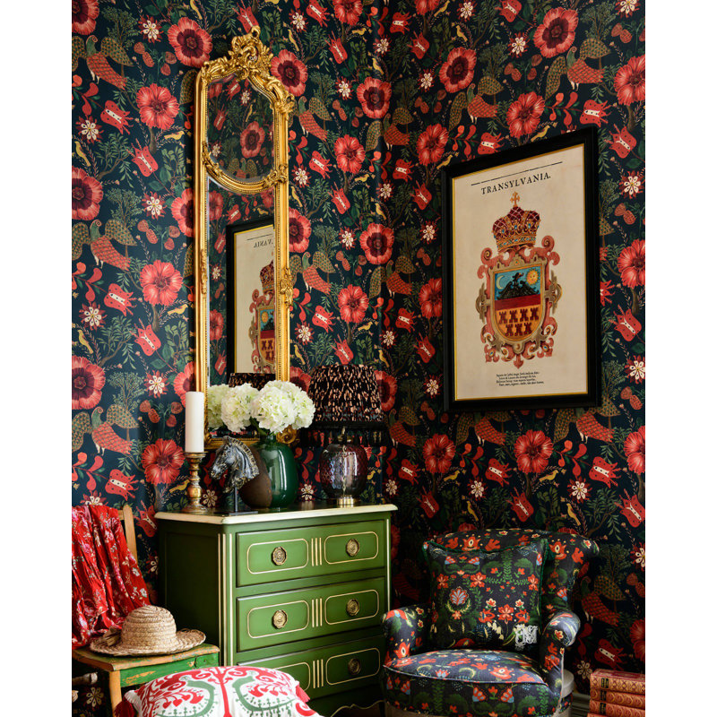 Transylvanian Roots Floral Wallpaper Roll