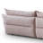 Creamy Style Pink Straight-layout Sofa