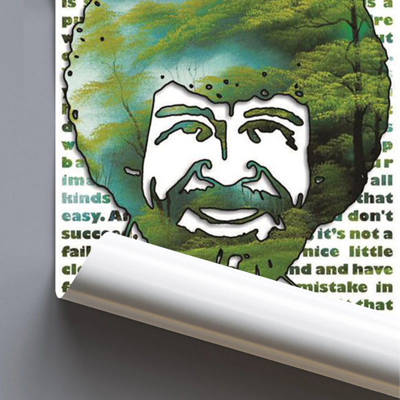  Officiellement sous licence Bob Ross - Citations, affiche d'art - 24 x 36 po - reproduction décorative - papier affiche - prêt à encadrer