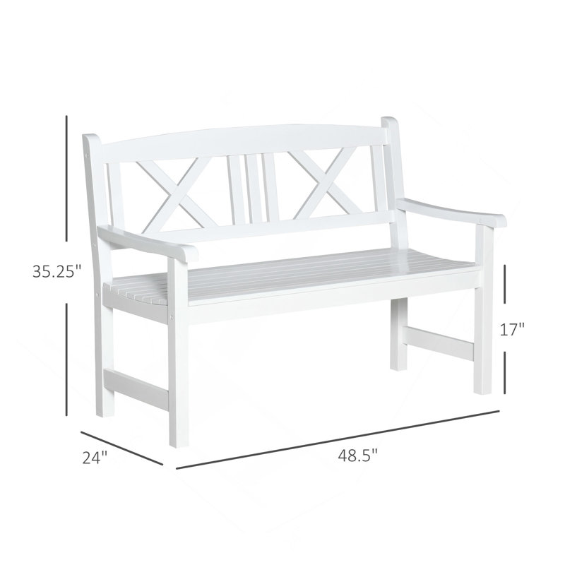 Banc de jardin de style nordique, banc de jardin en bois