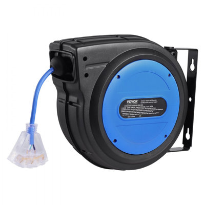 Enrouleur de cordon d'alimentation rétractable 80FT 12AWG / 3C SJTOW