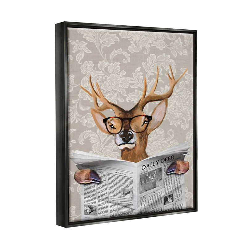 Single Picture Frame Graphic Art on MDF, Jet Black Floater Frame, 21" H x 17" W x 1.7" D