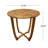 Outdoor Round Acacia Wood Accent Table-3883126