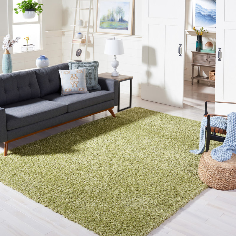 Assar Green Area Rug, Rectangle 6'7" x 9'6"