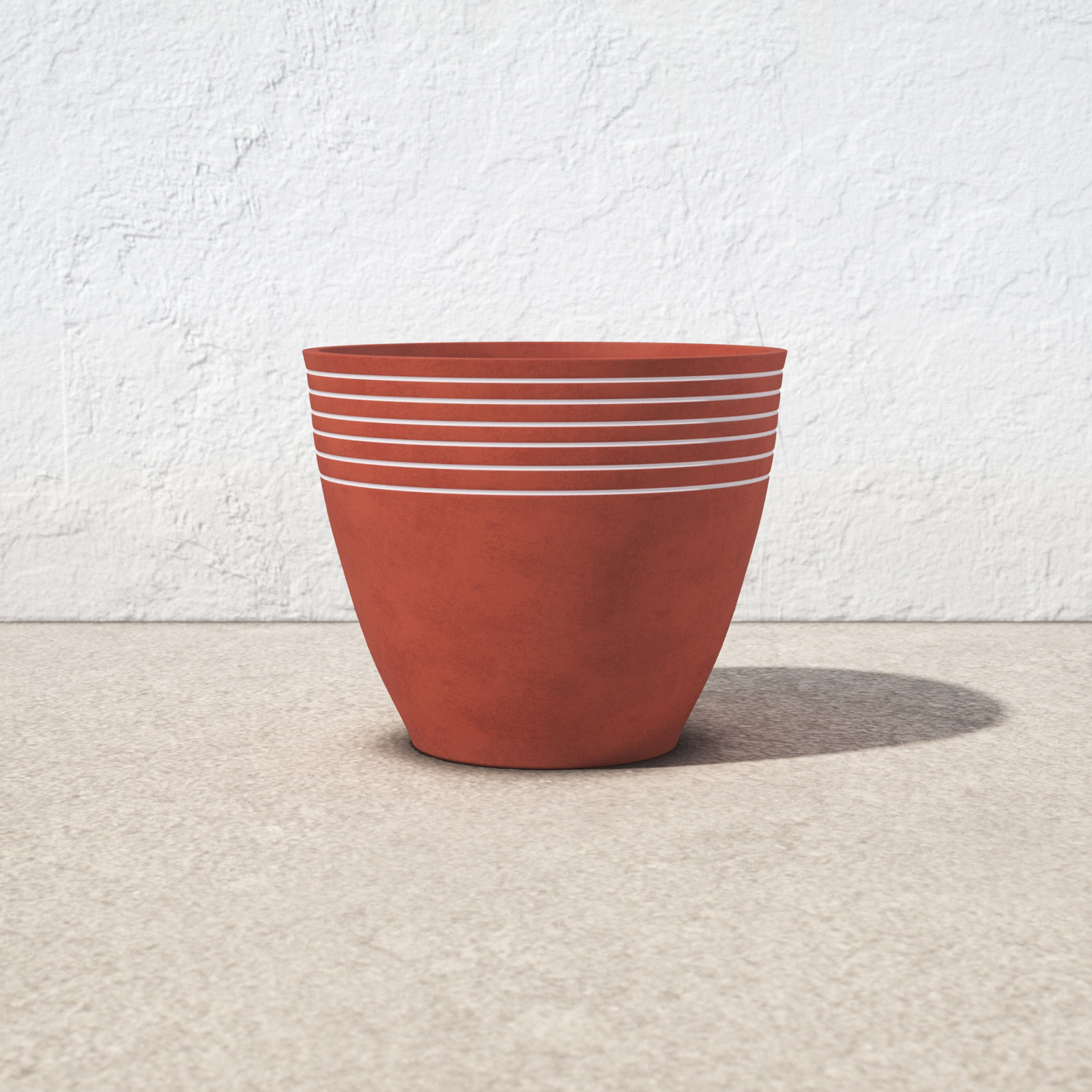 Haven Pot Planter, 11" H x 14" W x 14" D, Dark Charcoal