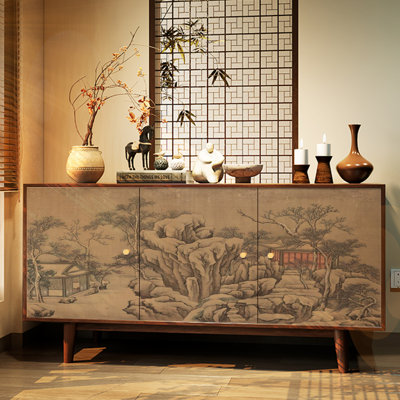 Retro minimalist luxury sideboard