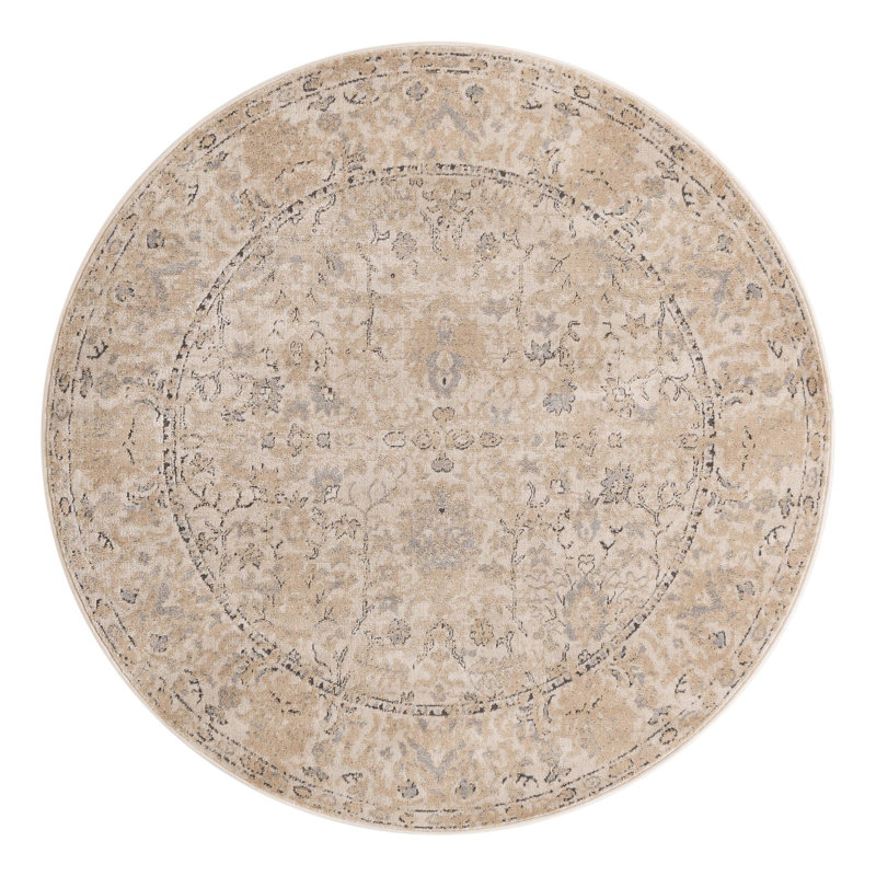 Tapis ivoire Singleton, Rond 4 pi 1 po