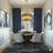 Transitional 12-Light Round Gold Crystal Chandelier 