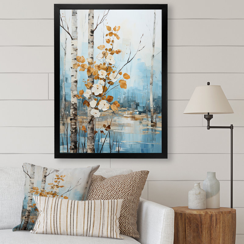 Vrisha " Whispering Winds II ", Black Picture Framed, 20" H x 12" W x 1" D