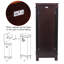 Armoire à bijoux avec miroir Aashdon
