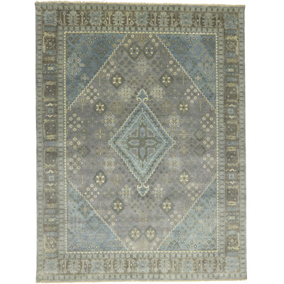 Tapis indo-Joshaghan Taupe 9 x 12