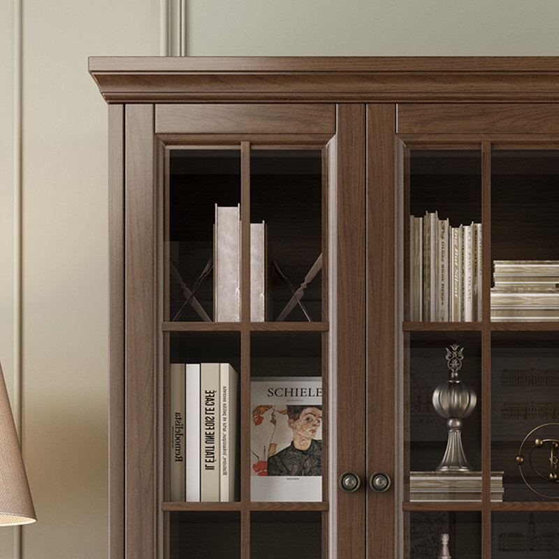 Bibliothèque moderne et simple, Marron foncé