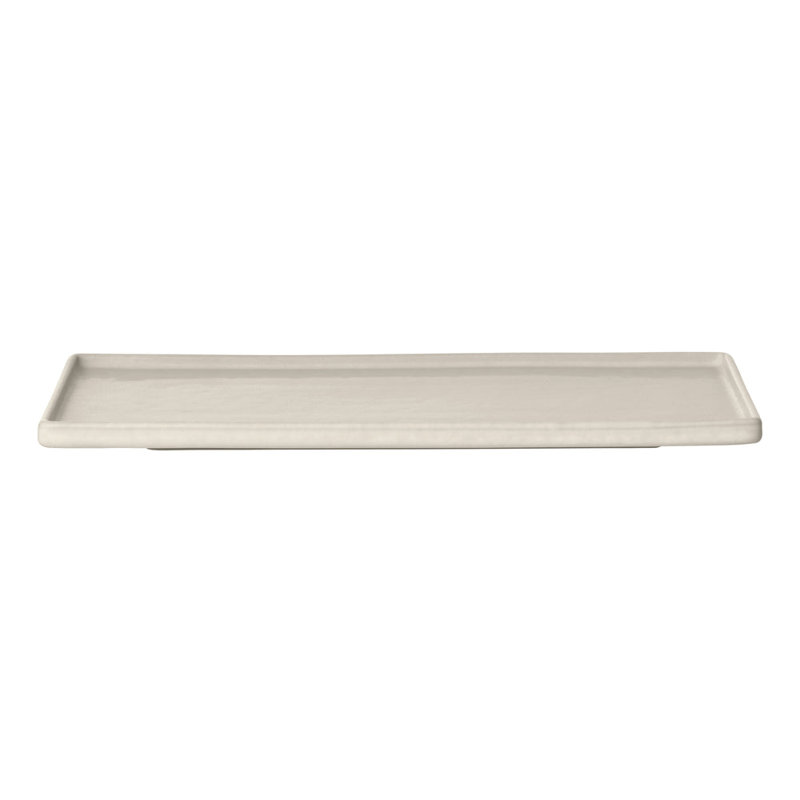 MAKOTO Japanese Style Stoneware Serving Plate, Moonbeam (beige)