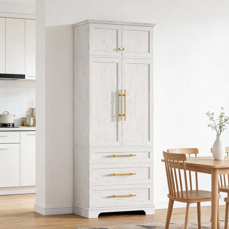 Grand garde-manger de style campagnard, Blanc