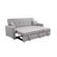 Canapé-lit surdimensionné de 83 po avec canapé-lit escamotable surdimensionné et dossier réglable, canapé convertible 3 places et canapé-lit convertible pour la maison, gris clair