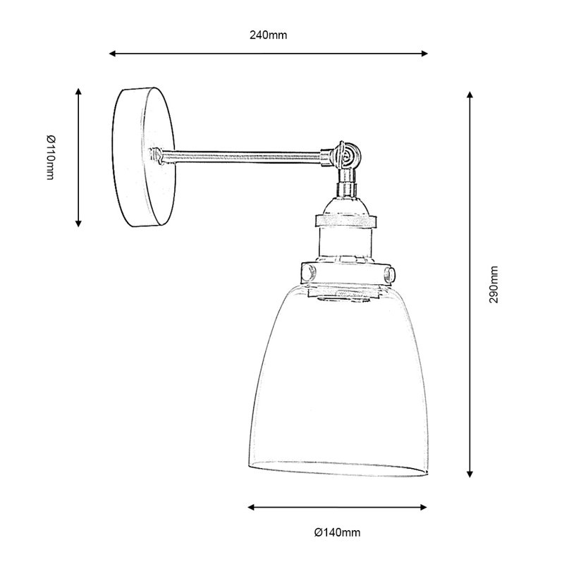 Blairstown Armed Sconce