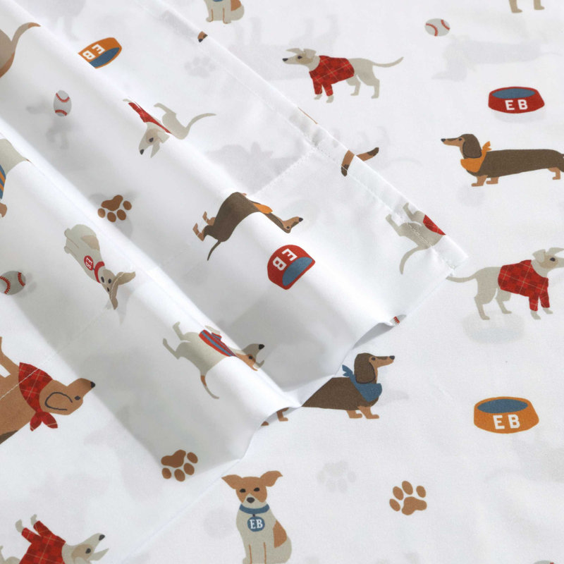 Ensemble de draps Eddie Bauer, Ensemble de draps pour lit simple + 1 taie d'oreil, Buddy et ses amis