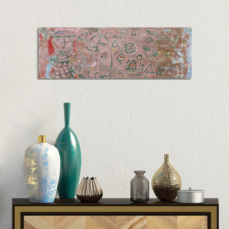 In The Flower Garden, 1937 (No 31) by Paul Klee - Wrapped Canvas Panoramic Gallery-Wrapped Canvas Giclée