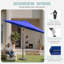 Parasol de marché 108 po, octogonal, bleu marine-1041698630-1047038478