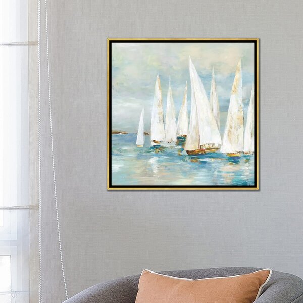 Bless international White Sailboats Framed by Allison Pearce Painting ...