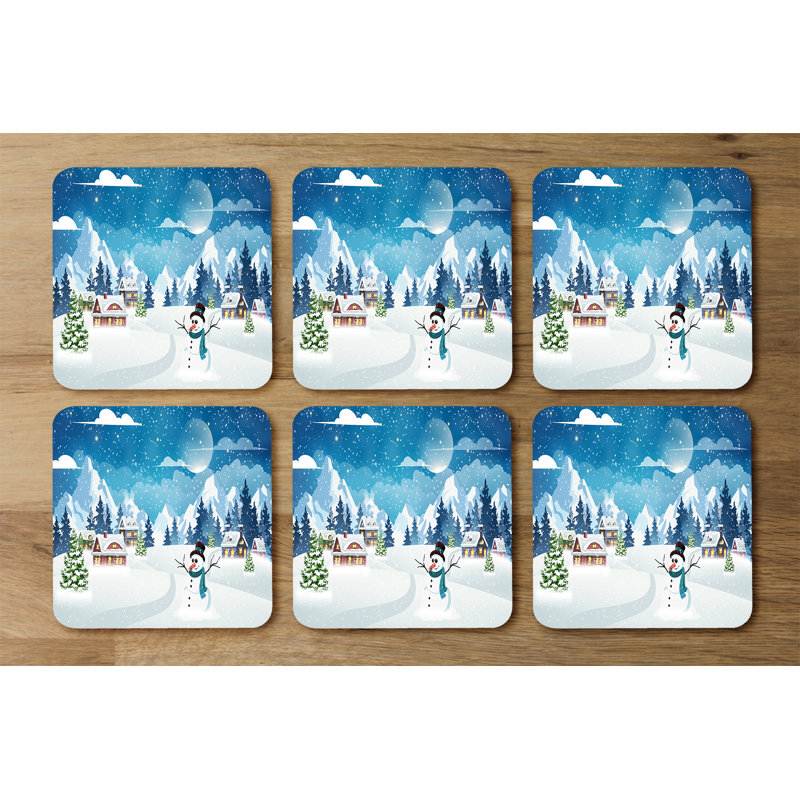 Square 6 Piece Coaster Set