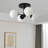 4-light Sputnik Semi Flush Mount-1890836339