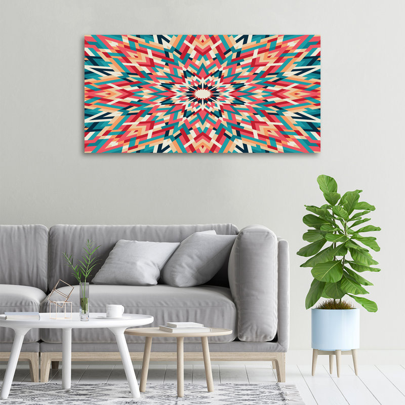 Kaleidoscope 1 Piece Wrapped Canvas Wall Art