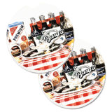 Ceramic Round 2 Piece Car Coaster Set