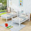 Lit superposé simple en bois avec tablettes-976318912