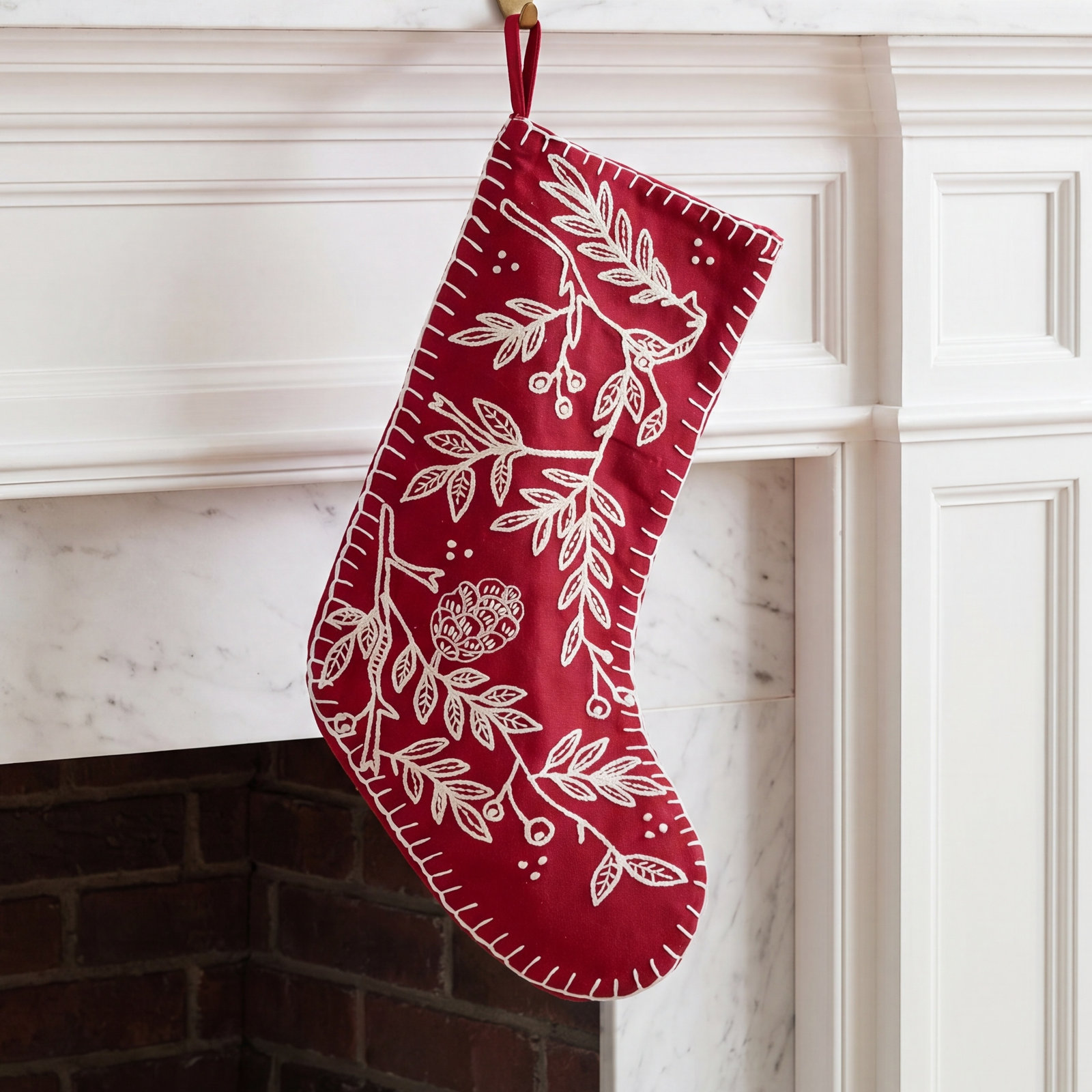 Red Folk Stocking