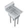 22 In. X 18 In. Stainless Steel One Compartment Sink With 12 In. X 16 In. X 10 In. Bowl