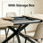 55.11"-70.86"Retro Rectangular Stretch Dining Table-985527823