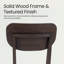 Chaise rembourrée en bois massif-611039027