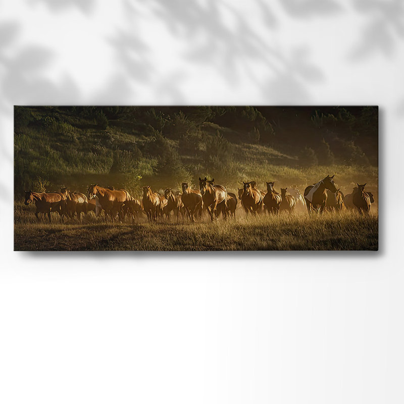 Wild and Free III sur toile, H 20 po x l 50 po x P 1,5 po