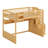 Wooden Loft Bed With Staircase And Wardrobe-1540464993
