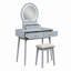 Magnifique commode avec miroir et tabouret avec tiroirs de rangement-1946751769