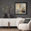 «Neutral Tones Abstract Botanical Branches», reproduction d'art encadrée sur papier-333991245-333991347