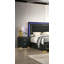 1Pc Nightstand Center Glide 2-Drawers Bedside Table