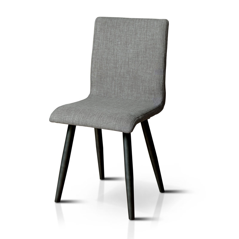 Chaise parsons rembourrée grise