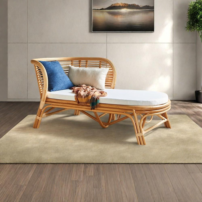 Chaise naturelle tissée à la main, Orienté à gauche (vu de face)