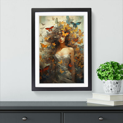 Butterfly Conceptual Art - Framed Print