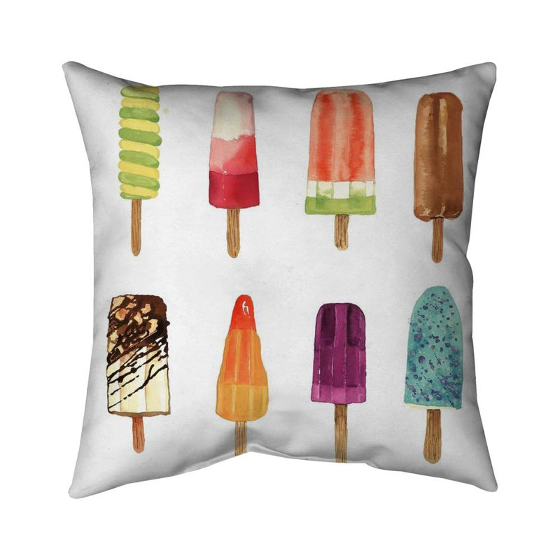 Iced lollipop - 20"x20" Throw pillow - Poly twill - Print on demand