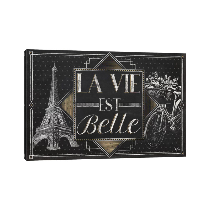 Vive Paris II by Janelle Penner - Wrapped Canvas Print, 20.32cm H x 30.48cm W x 1.905cm D
